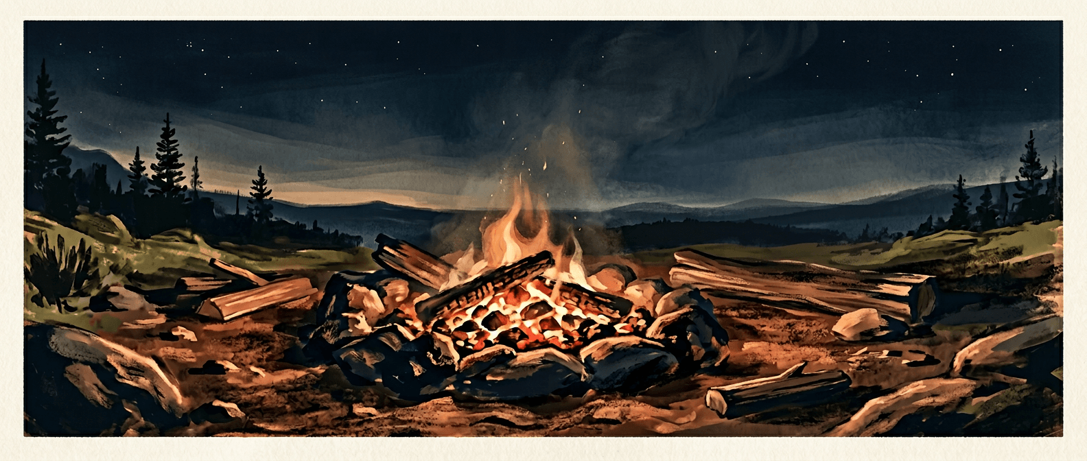 Warm-toned illustration symbolizing the transformation of anger to peace