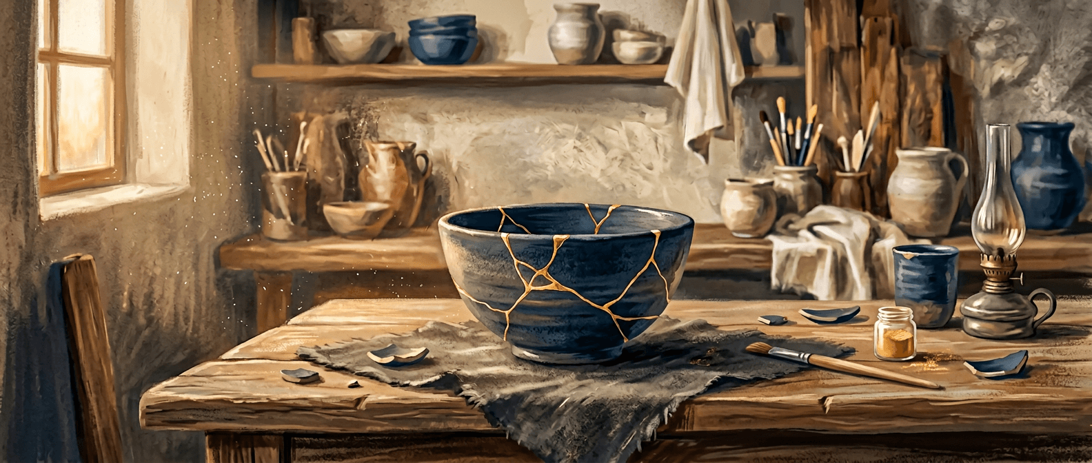 Warm-toned illustration symbolizing restoration and renewal