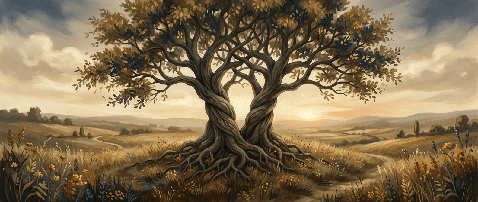 Warm-toned illustration symbolizing the covenant of marriage