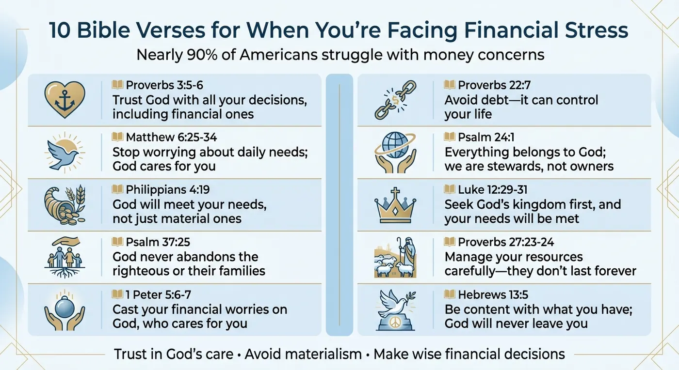 10 Bible Verses for Financial Stress Relief