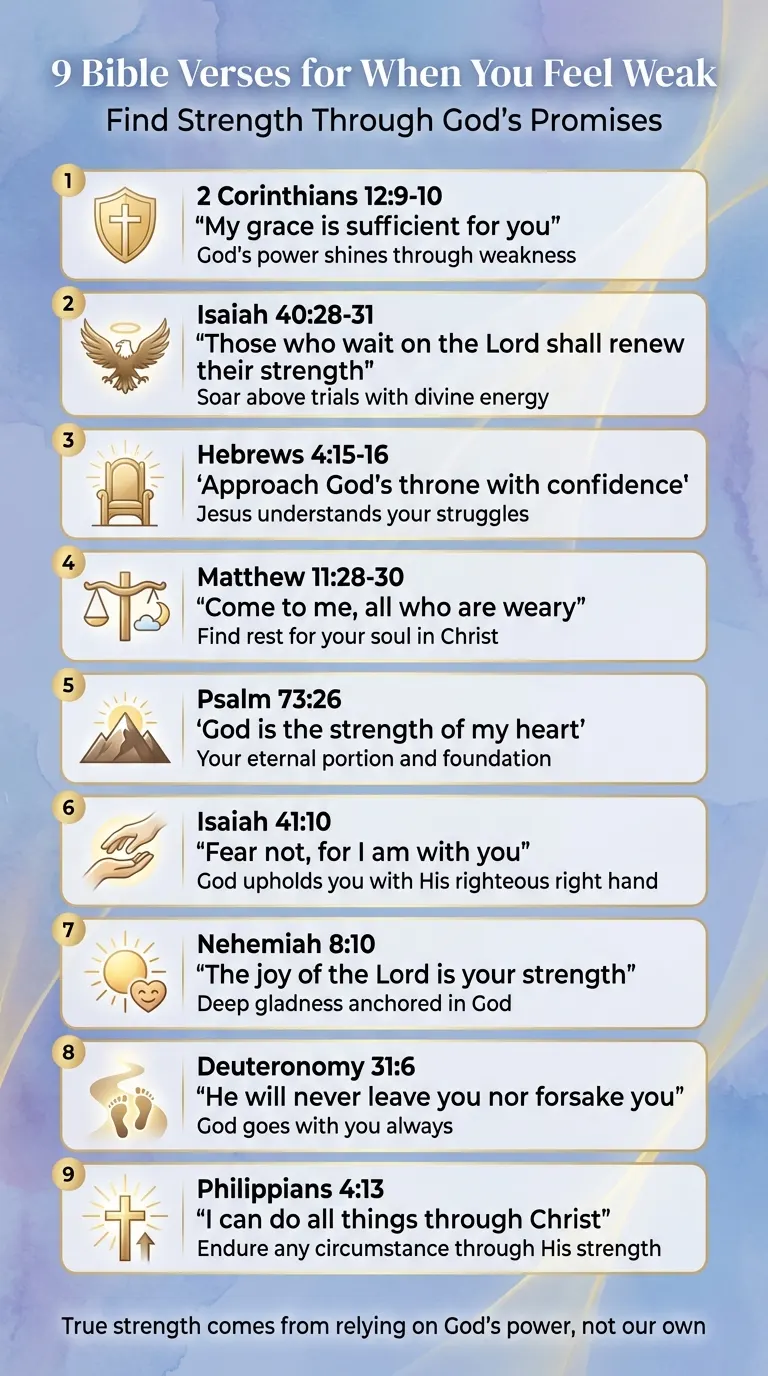 9 Bible Verses for Strength When You Feel Weak