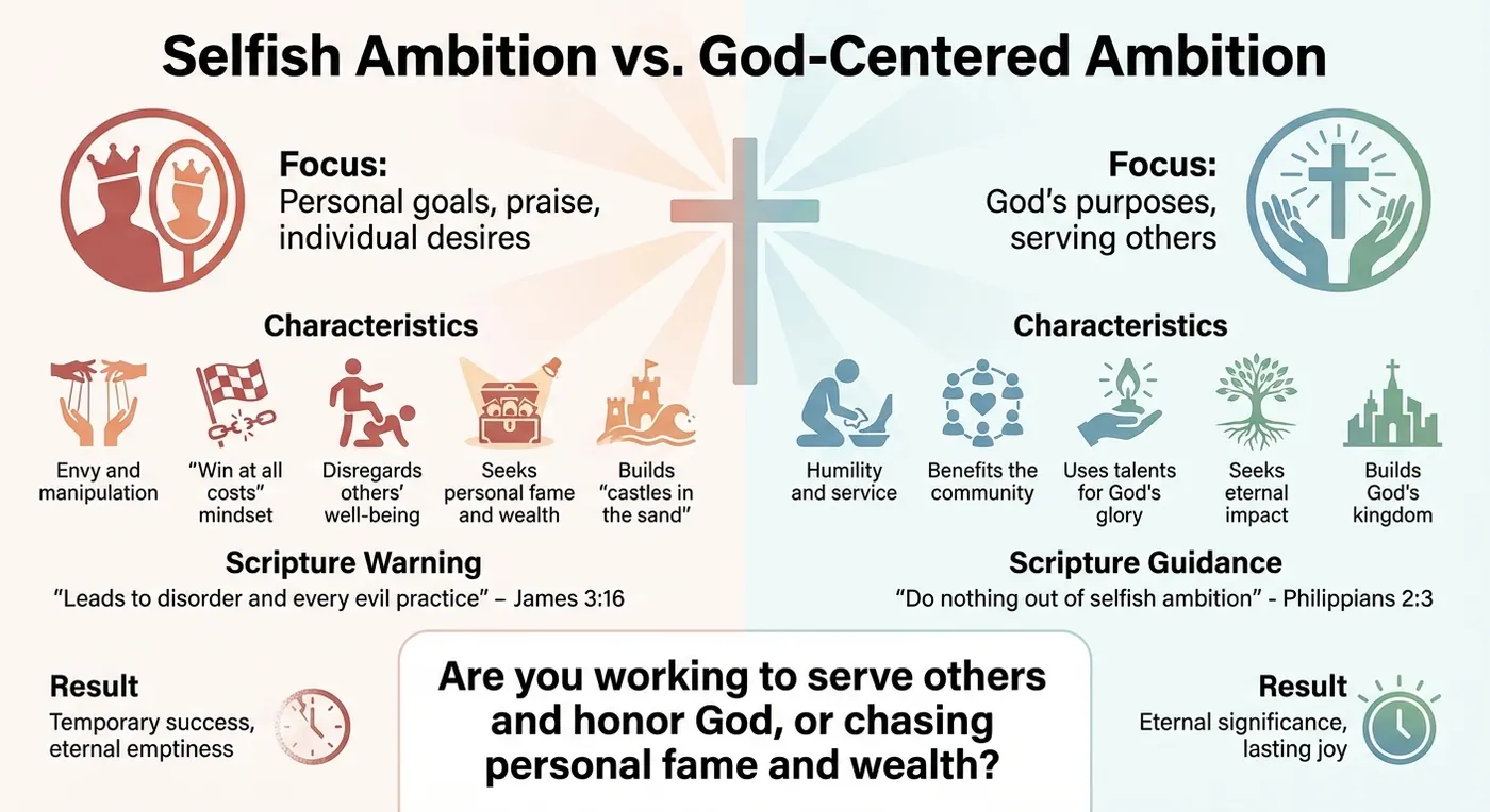Selfish vs God-Centered Ambition: A Biblical Comparison