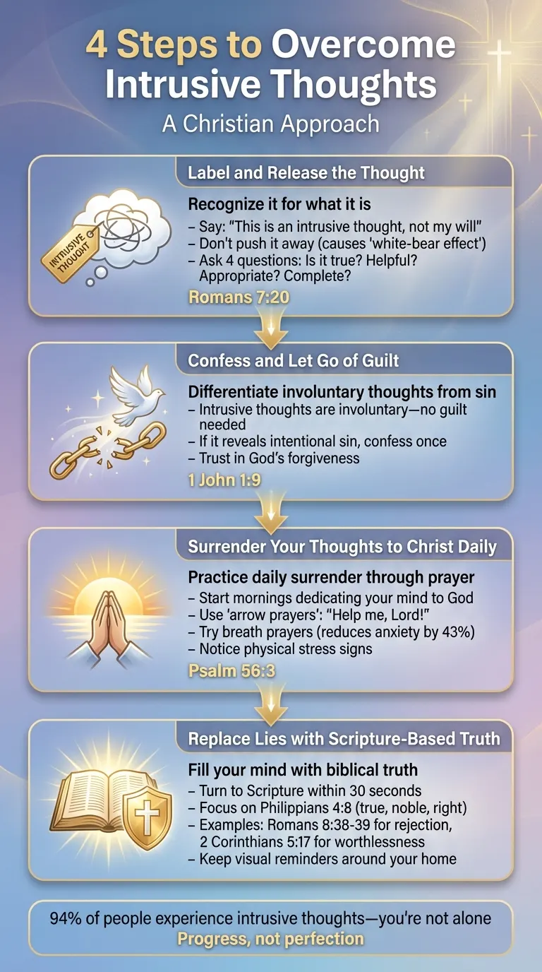 4 Biblical Steps to Overcome Intrusive Thoughts
