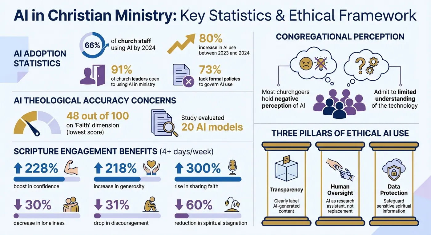 AI Adoption and Ethical Challenges in Christian Ministry Statistics