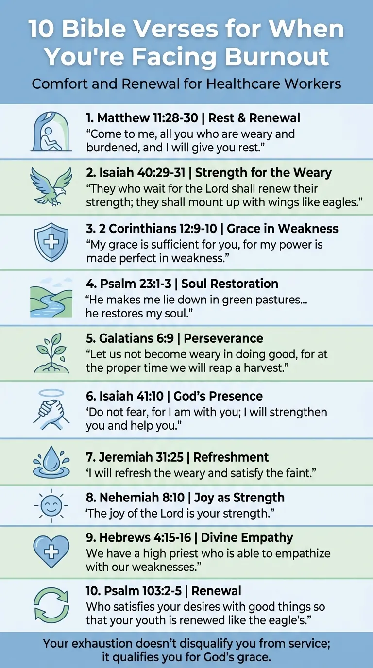 10 Bible Verses for Healthcare Workers Facing Burnout and Compassion Fatigue
