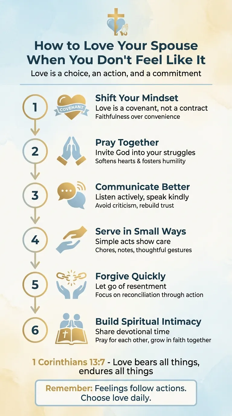 6 Biblical Steps to Love Your Spouse When Feelings Fade