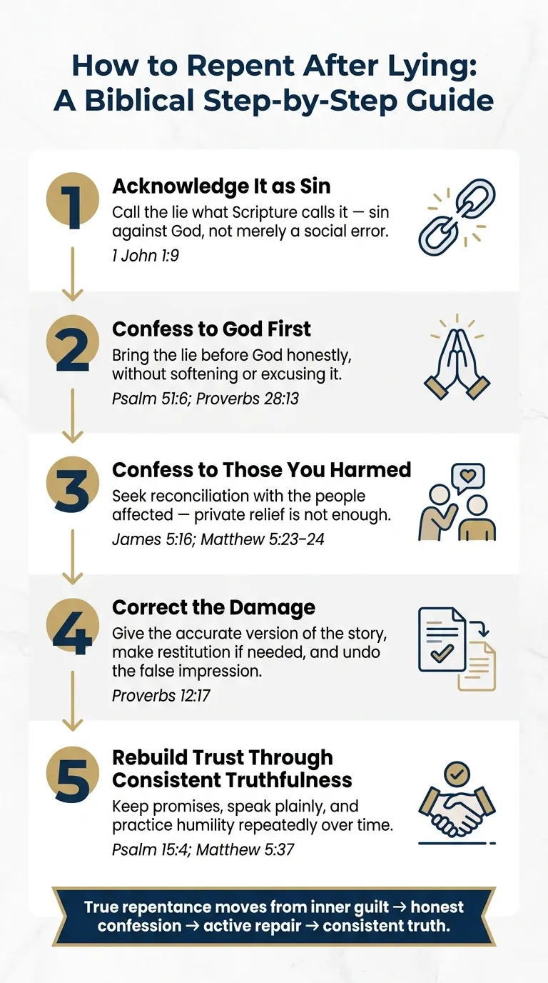 How to Repent After Lying: A Biblical Step-by-Step Guide